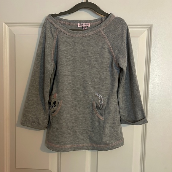 Grey long sleeve tunic size 6 - Picture 1 of 3